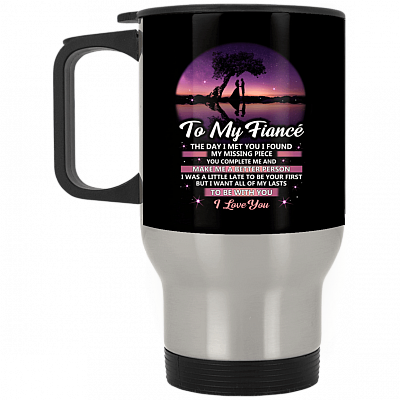 14 oz. Silver Travel Mug