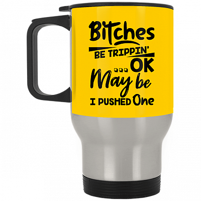 14 oz. Silver Travel Mug