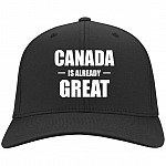 Canada Is Already Great Hat Twill Cap - High-Profile Snapback Hat - Trucker Hat