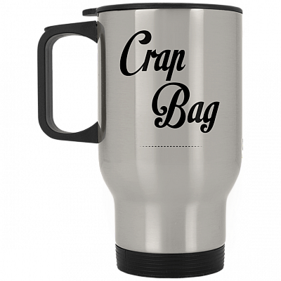 14 oz. Silver Travel Mug