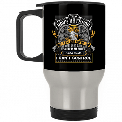 14 oz. Silver Travel Mug