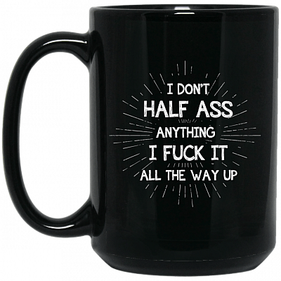 15 oz. Black Mug