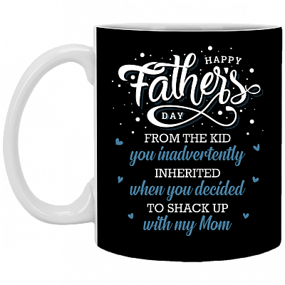 Happy Father's Day From The Kid You Inadvertently Inherited Ceramic Coffee Mug - Water Bottle - Color Changing Mug