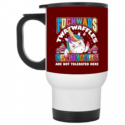 14 oz. White Travel Mug