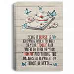 Being A Nurse Is Know-ing When To Turn On Your Tou gh Gallery Wrapped Framed Canvas Prints - Unframed Poster