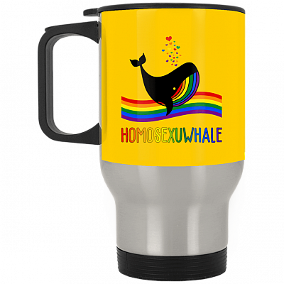 14 oz. Silver Travel Mug