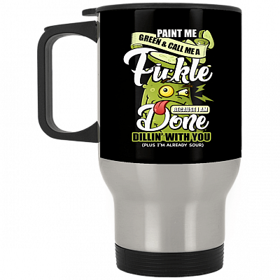 14 oz. Silver Travel Mug