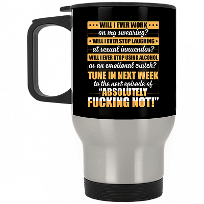 14 oz. Silver Travel Mug