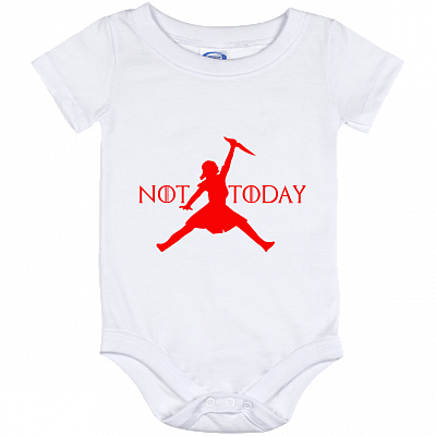 Arya Air Got Jump Say Not Today Baby Onesie - What We Say To The God Of Death Arya Not Today Stark Baby Bodysuit