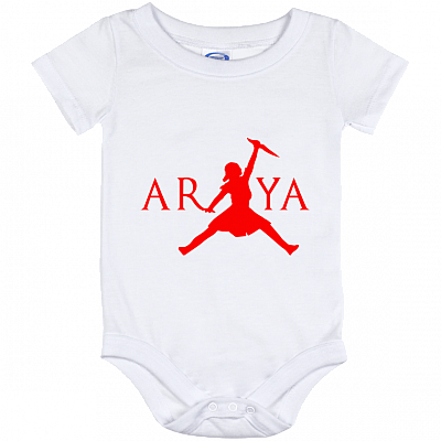 Not Today Arya Quote House Stark Air Got Baby Onesie - What We Say To The God Of Death Arya Not Today Stark Baby Bodysuit