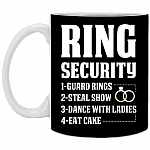 Ring Security Guard Rings Steal Show Dance With Ladies Ceramic Coffee Mug - Beer Stein -Water Bottle - Color Changing Mug