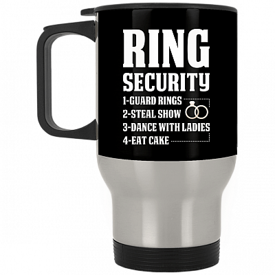 14 oz. Silver Travel Mug