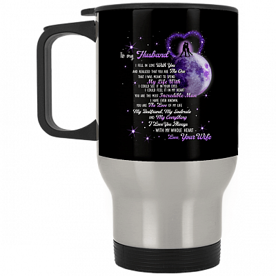 14 oz. Silver Travel Mug