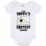 I Was Daddy's Fastest Swimmer Cute Funny Baby Onesie - Infant Bodysuit - Toddler Shirt