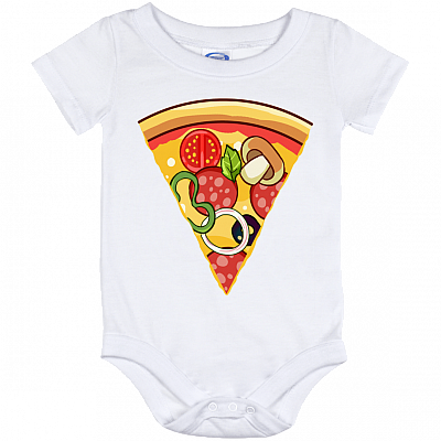 Daddy-Baby Matching Shirts Pizza