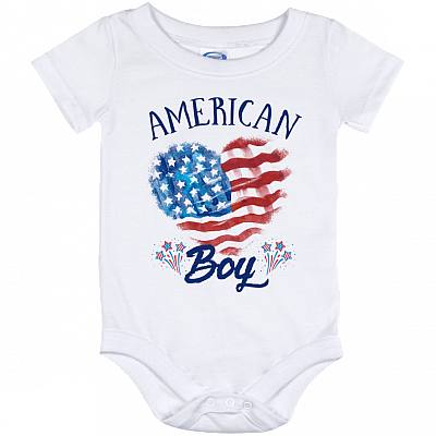 American-Boy Baby Onesie - Baby Infant Bodysuit