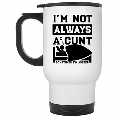 14 oz. White Travel Mug
