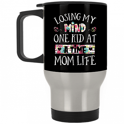 14 oz. Silver Travel Mug