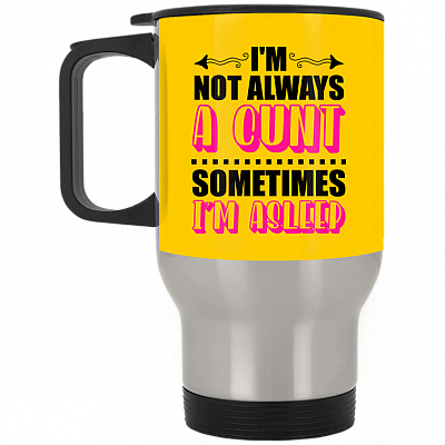 14 oz. Silver Travel Mug
