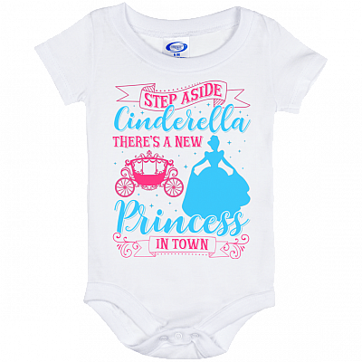 Alternative view of Step Aside Cinderella There's A New Princess In Town Baby Onesie - Baby Infant Bodysuit