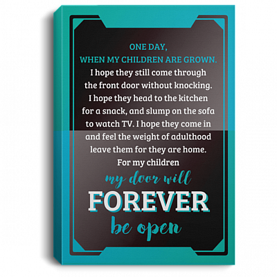 One Day When My Children Are Grown-Parents Gallery Wrapped Canvas - Framed Canvas Prints - Poster - Home Decor Wall Art