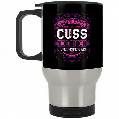 14 oz. Silver Travel Mug