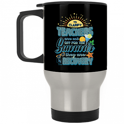 14 oz. Silver Travel Mug