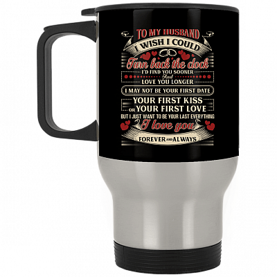 14 oz. Silver Travel Mug