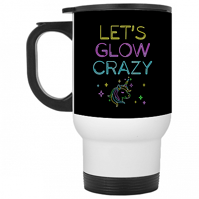 14 oz. White Travel Mug