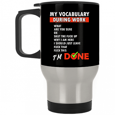 14 oz. Silver Travel Mug