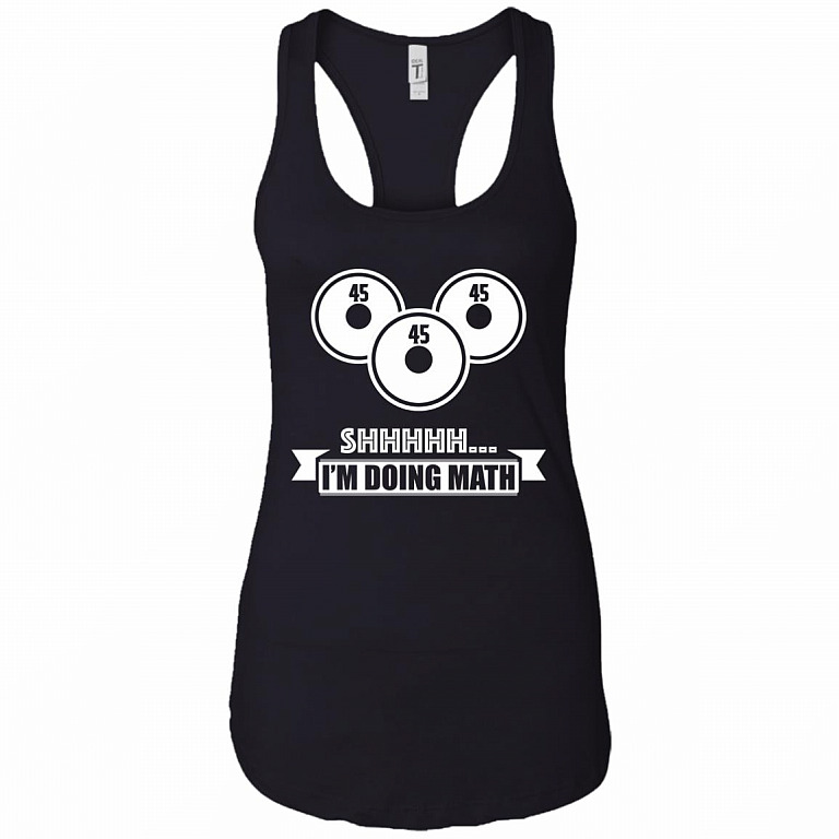 Shhh I'm Doing Math Tank Top - Racerback