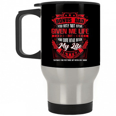 14 oz. Silver Travel Mug