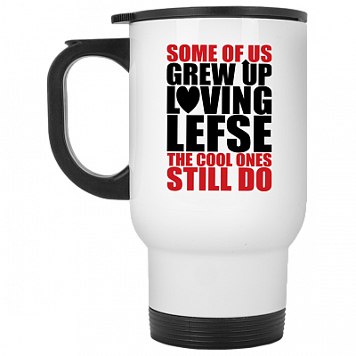 14 oz. White Travel Mug