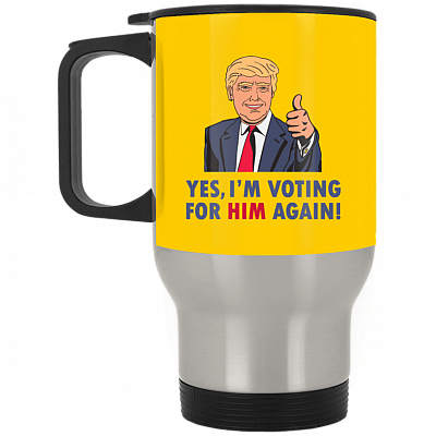 14 oz. Silver Travel Mug