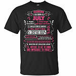 Queens are Born in July Highly Eccentric 10 Reasons Funny T-Shirt