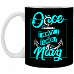Once Navy Always Navy Ceramic Coffee Mug - Beer Stein -Water Bottle - Color Changing Mug
