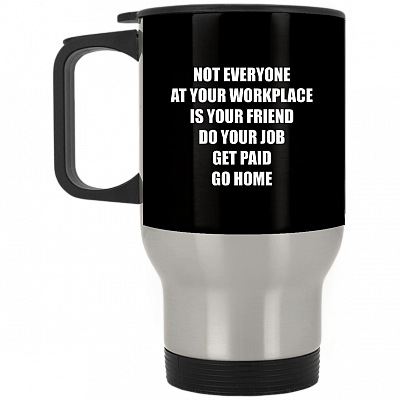 14 oz. Silver Travel Mug