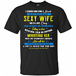 I Ask God For Miracle He Sent Me My Freaking Awesome Wife T-Shirt - V-Neck Shirt