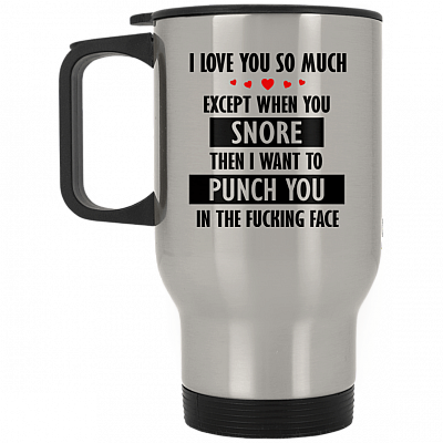 14 oz. Silver Travel Mug