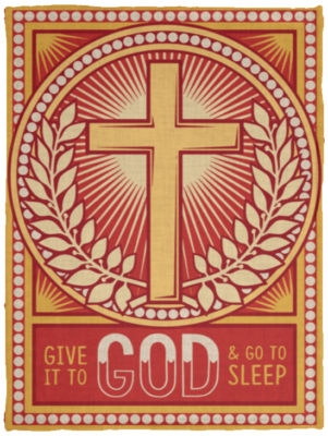 Give It To God Blanket Fleece Blanket - Premium Sherpa Blanket - Woven Blanket