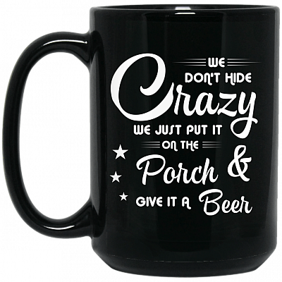 15 oz. Black Mug