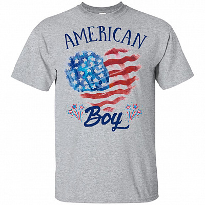 American-Boy T-Shirt - Family 4th of July Shirt Kids