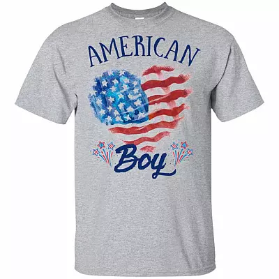 American-Boy T-Shirt - Family 4th of July Shirt Kids