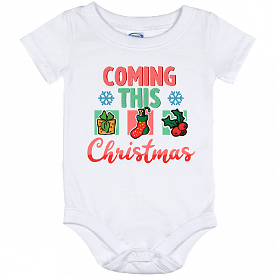 Coming This Christmas Baby Onesie - Baby Infant Bodysuit