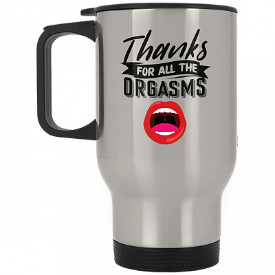 14 oz. Silver Travel Mug