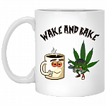 Wake And Bake Ceramic Coffee Mug - Water Bottle - Color Changing Mug