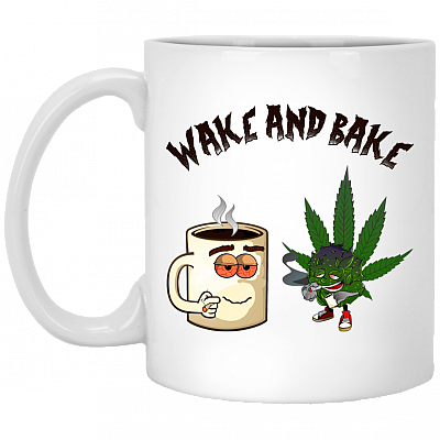 Wake And Bake Ceramic Coffee Mug - Water Bottle - Color Changing Mug