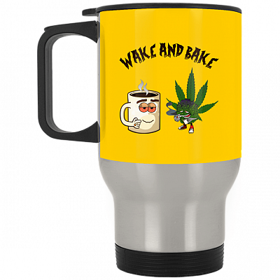 14 oz. Silver Travel Mug