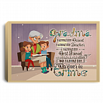 Grandma Little Bit Parent Little Bit Teacher and Little Bit Partner In Crime Wrapped Framed Canvas Prints – Unframed Poster