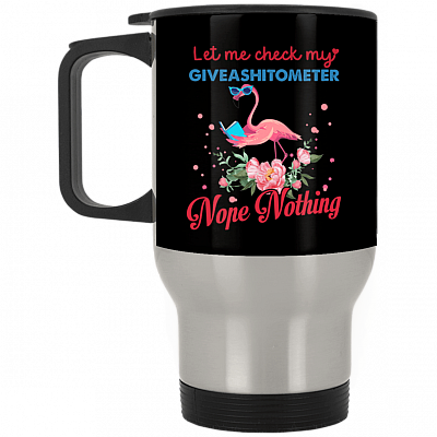 14 oz. Silver Travel Mug